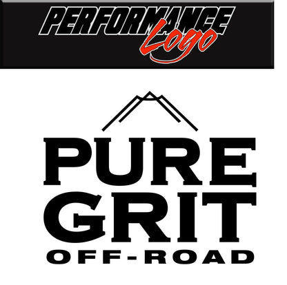 Pure Grit Off Road  decal, performance car decal sticker