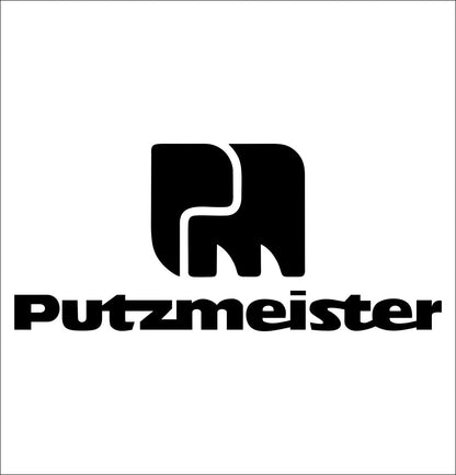 Putzmeister decal, car decal sticker