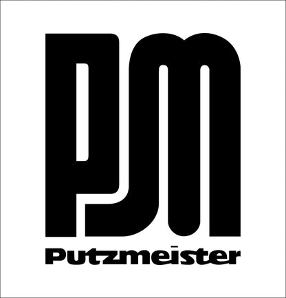 Putzmeister decal, car decal sticker