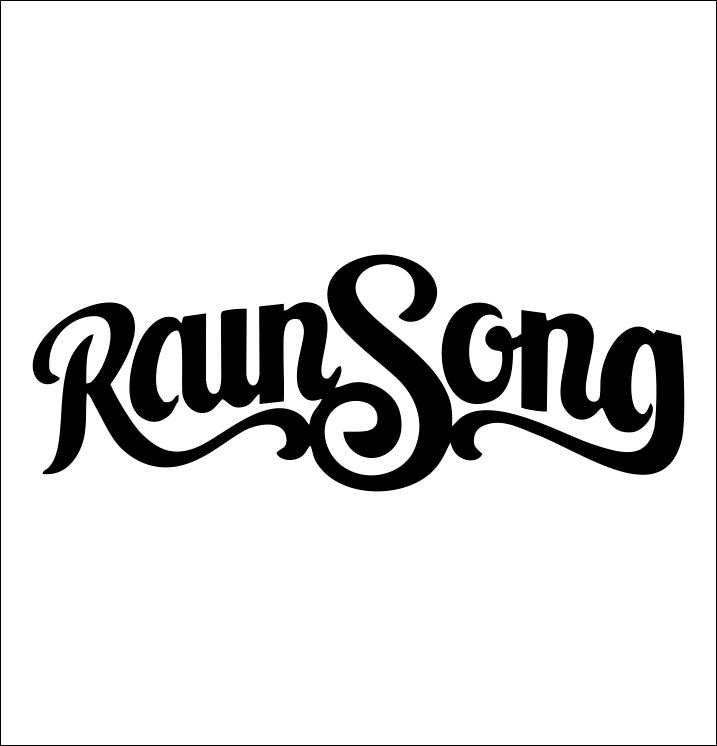 Rainsong decal, music instrument decal, car decal sticker