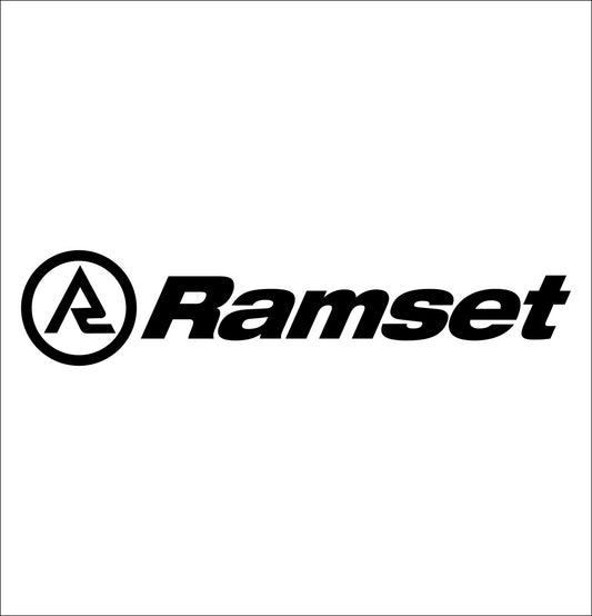 ramset decal, car decal sticker