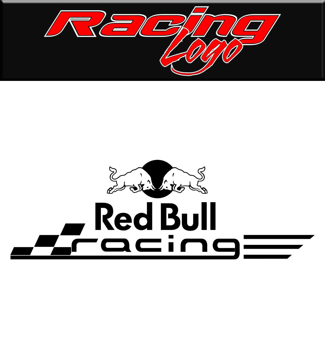 Red Bull Racing decal, sticker, racing decal