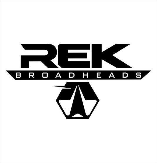 REK  Broadheads decal, fishing hunting car decal sticker