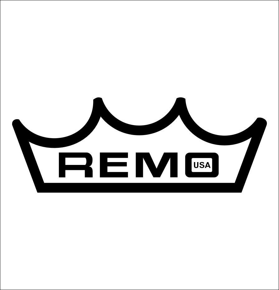 Remo Drumheads decal, music instrument decal, car decal sticker