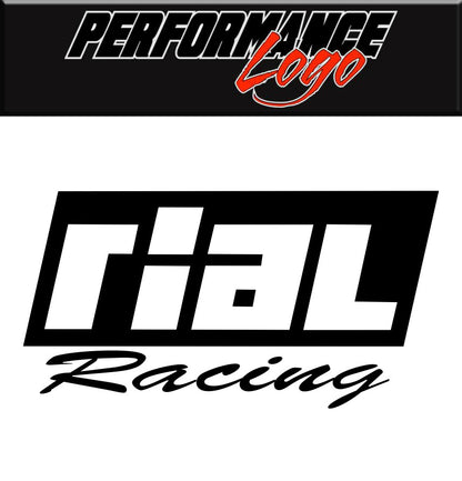 Rial Wheels decal, performance car decal sticker