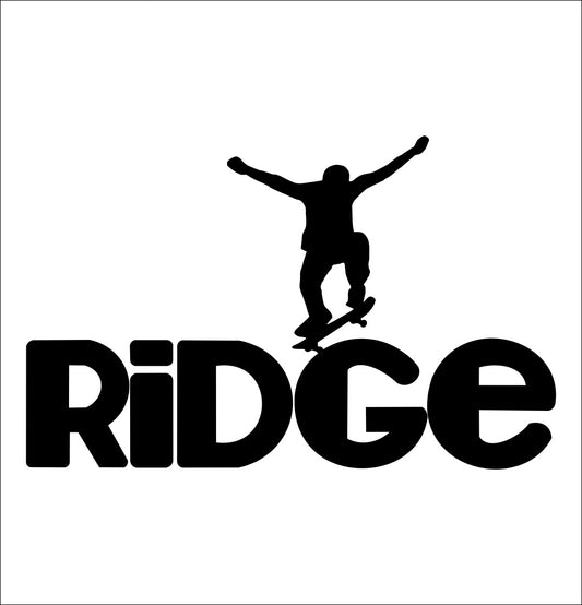 Ridge Skateboards decal, skateboarding decal, car decal sticker