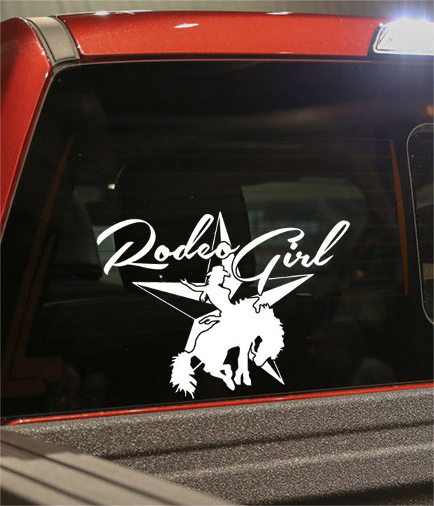 rodeo girl country & western decal - North 49 Decals