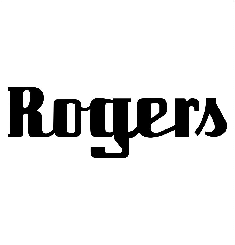 Rogers Drums decal, music instrument decal, car decal sticker