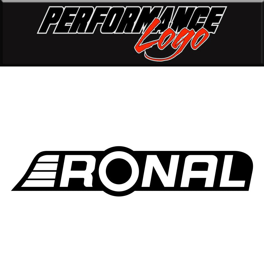 Ronal Wheels decal, performance car decal sticker