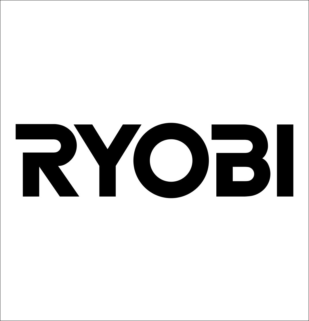 ryobi decal, car decal sticker