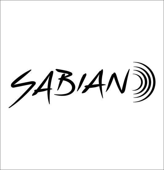 Sabian decal, music instrument decal, car decal sticker