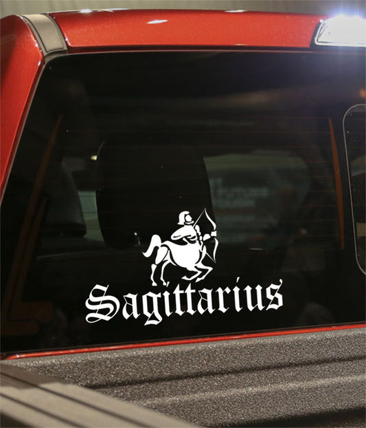 sagittarius 3  zodiac decal - North 49 Decals