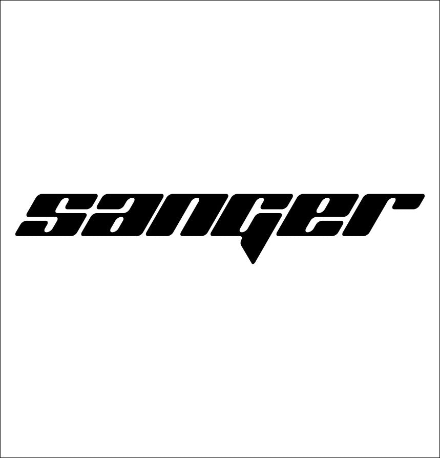 Sanger Boats decal, fishing hunting car decal sticker