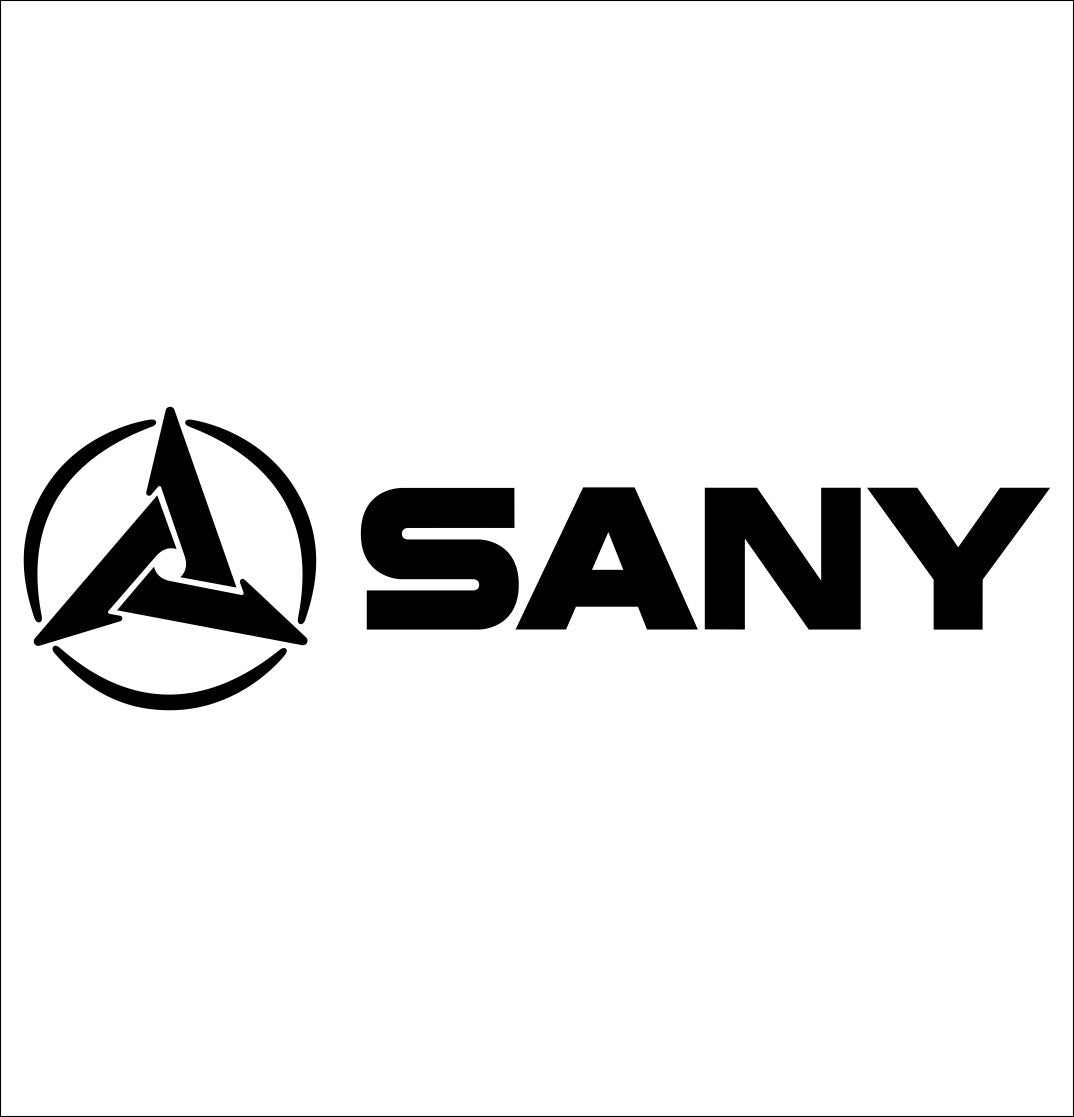 Sany decal, car decal sticker