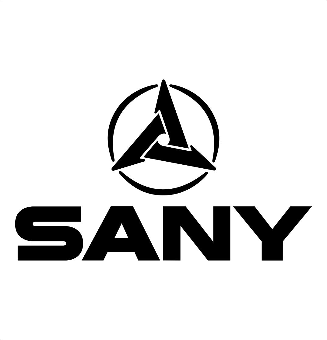 Sany decal, car decal sticker