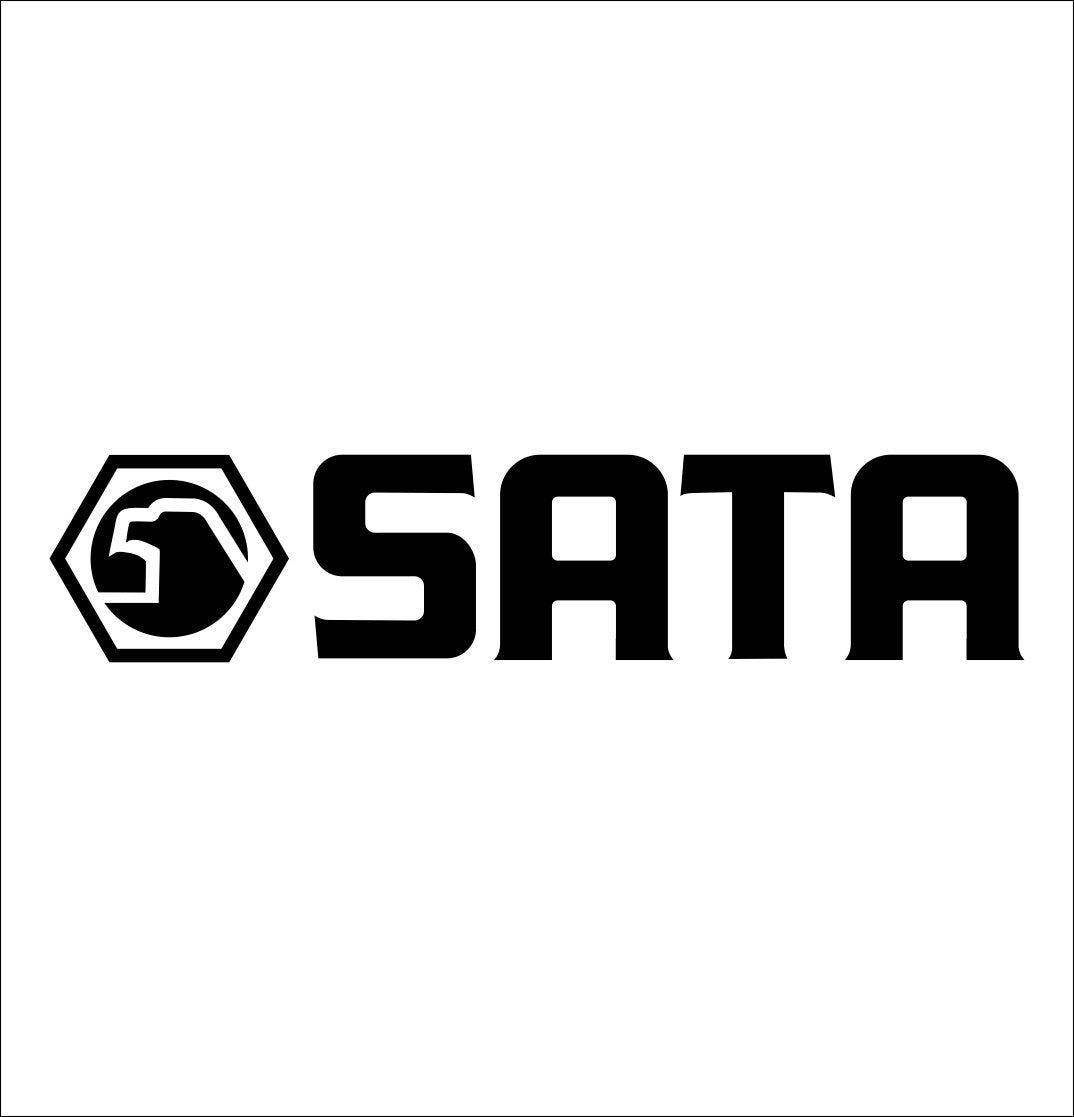 sata decal, car decal sticker