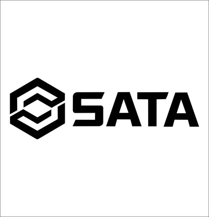 sata decal, car decal sticker