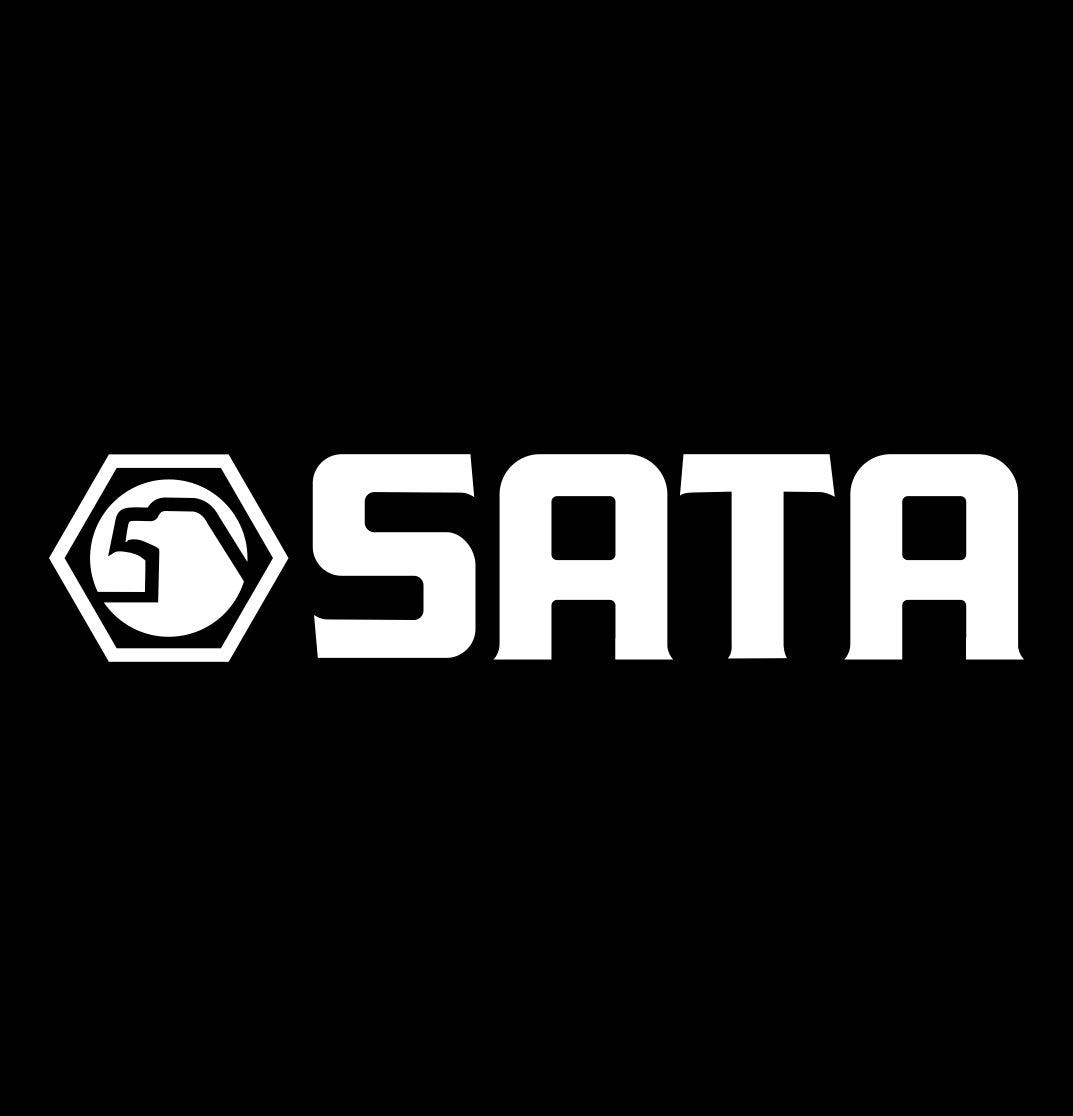 sata decal, car decal sticker