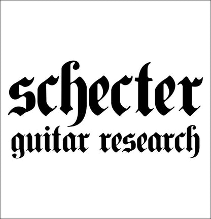 Schecter Guitars decal, music instrument decal, car decal sticker