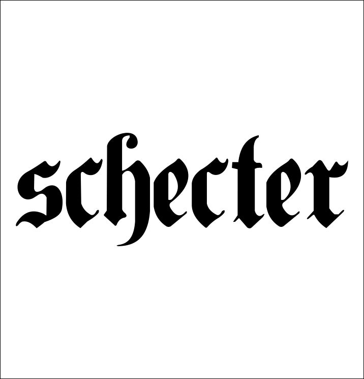 Schecter Guitars decal, music instrument decal, car decal sticker