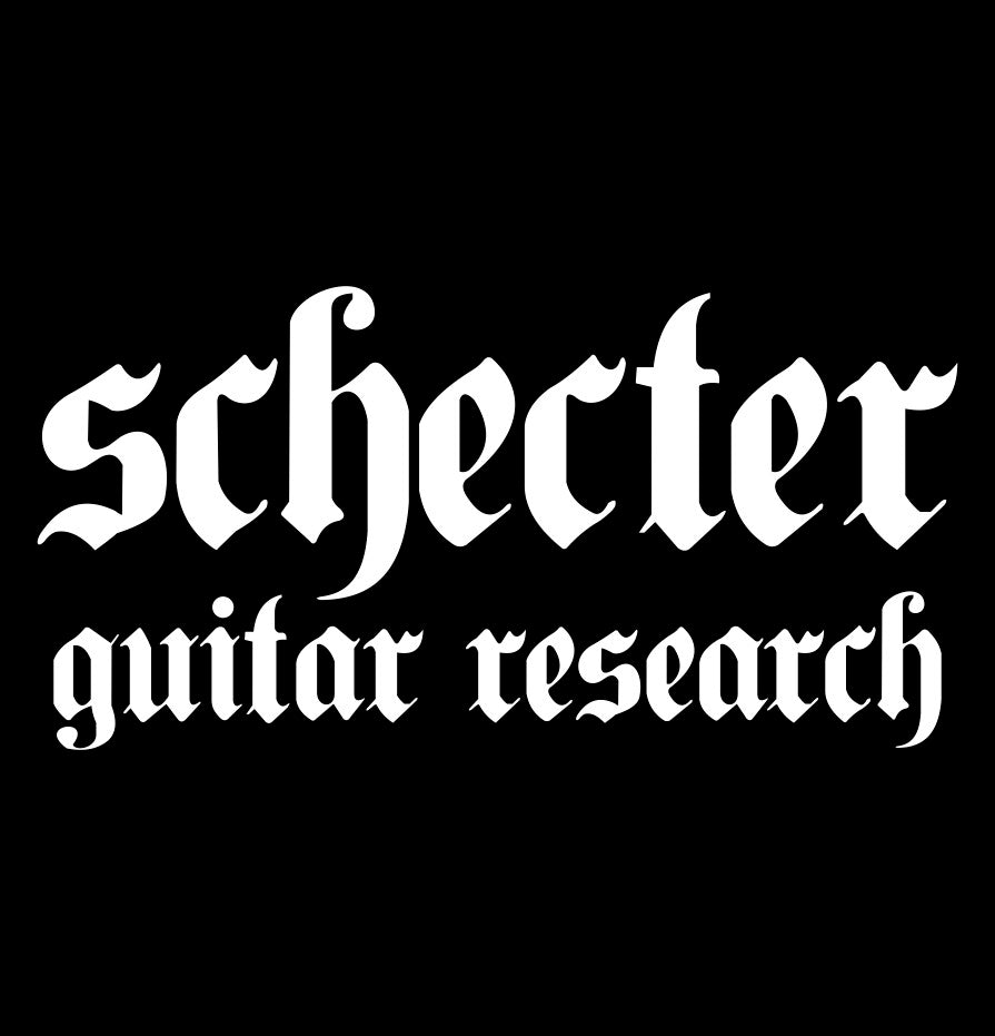 Schecter Guitars decal, music instrument decal, car decal sticker