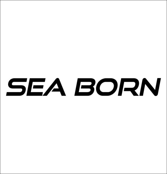 Sea Born Boats decal, fishing hunting car decal sticker