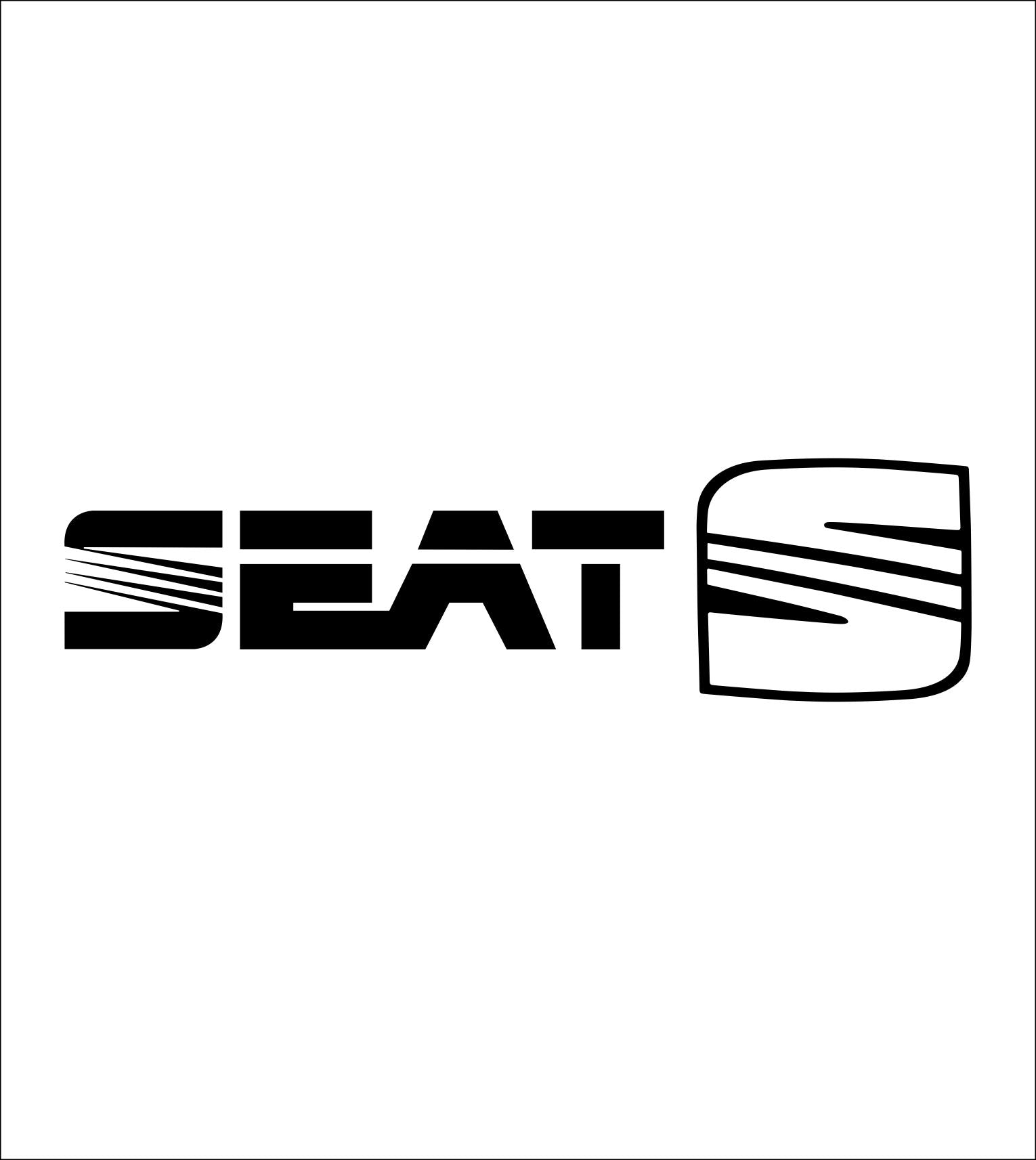 Seat decal, sticker, car decal