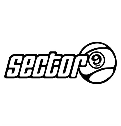 Sector 9 Skateboards decal, skateboarding decal, car decal sticker