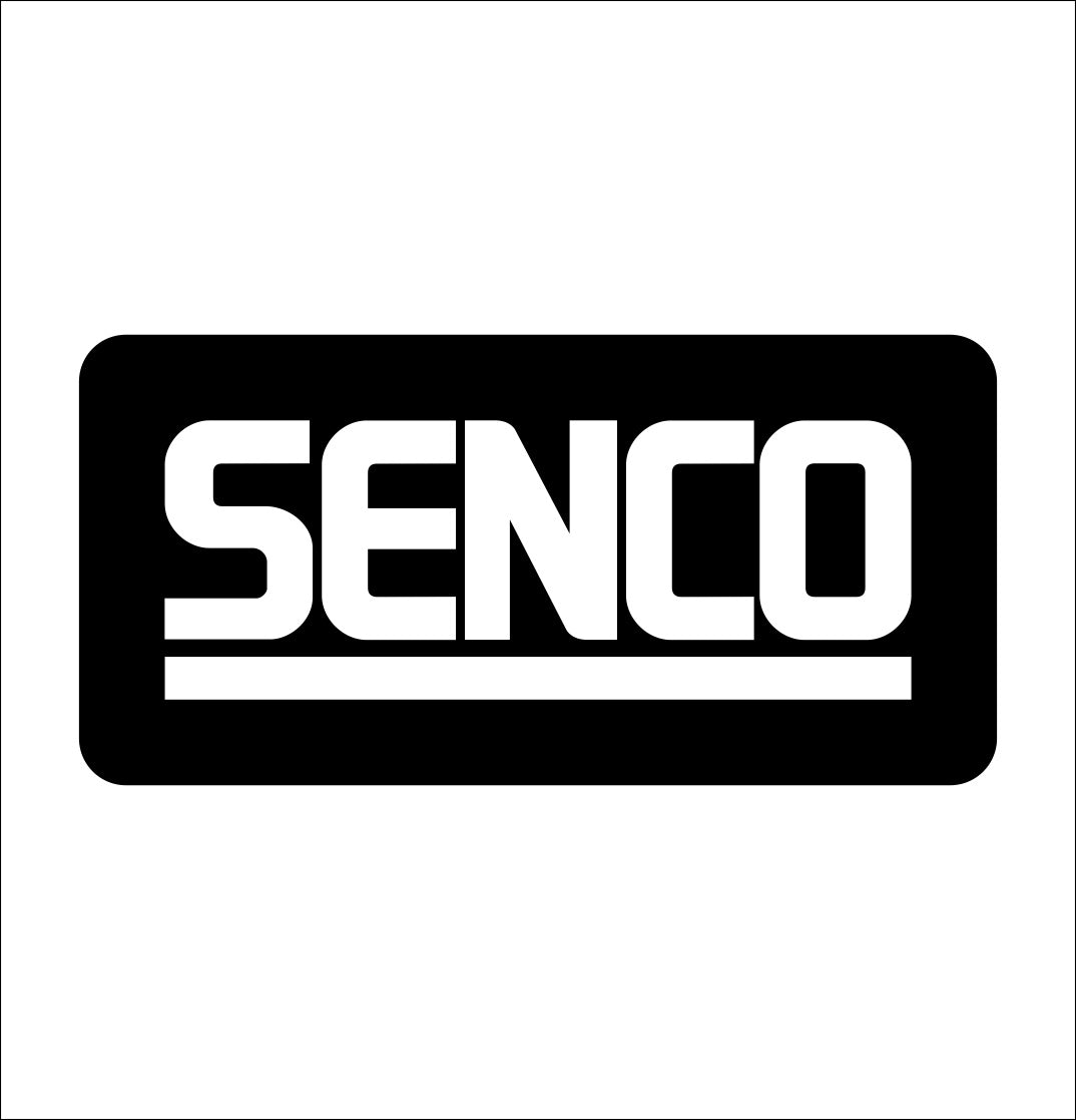 senco decal, car decal sticker