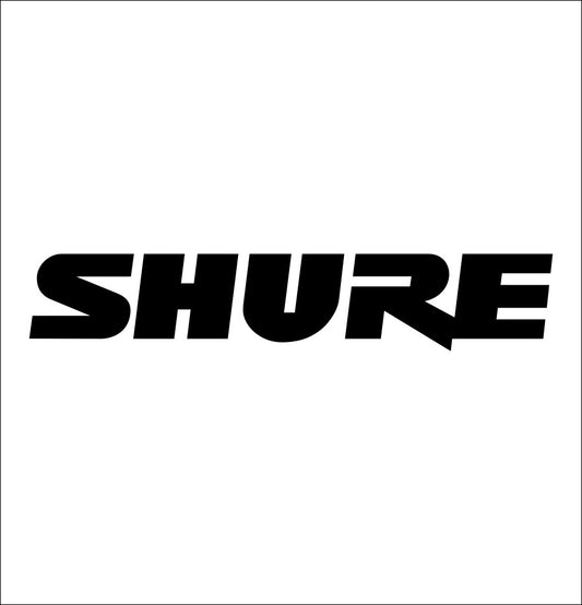 Shure decal, music instrument decal, car decal sticker