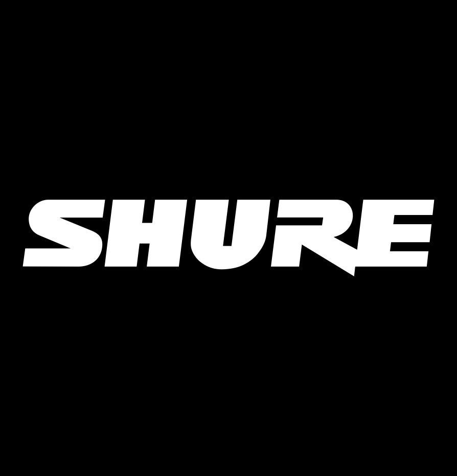 Shure decal, music instrument decal, car decal sticker