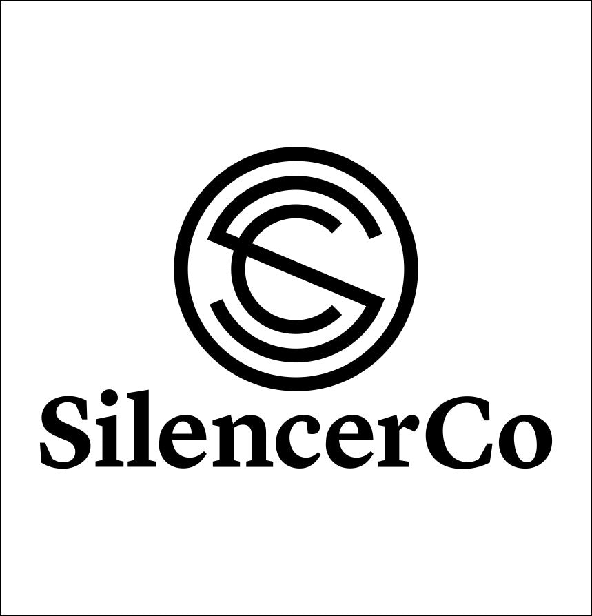 SilencerCo decal, firearm decal, car decal sticker