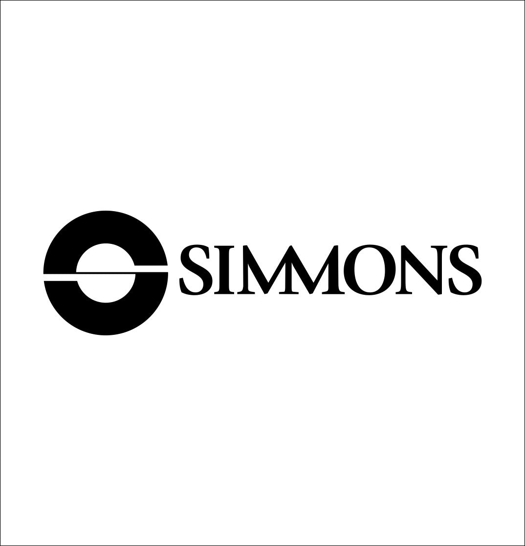 Simmons Optics decal, sticker, hunting fishing decal