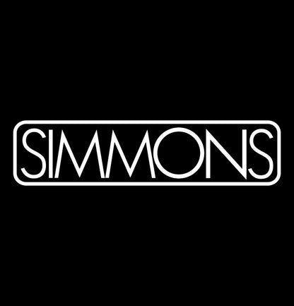 Simmons Drums decal, music instrument decal, car decal sticker