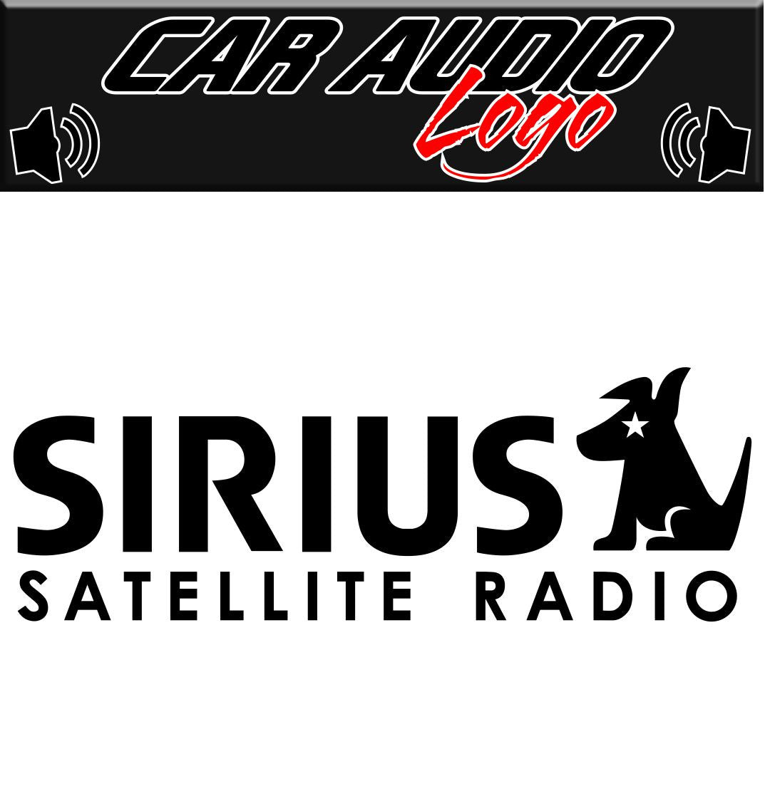 Sirius decal, sticker, audio decal