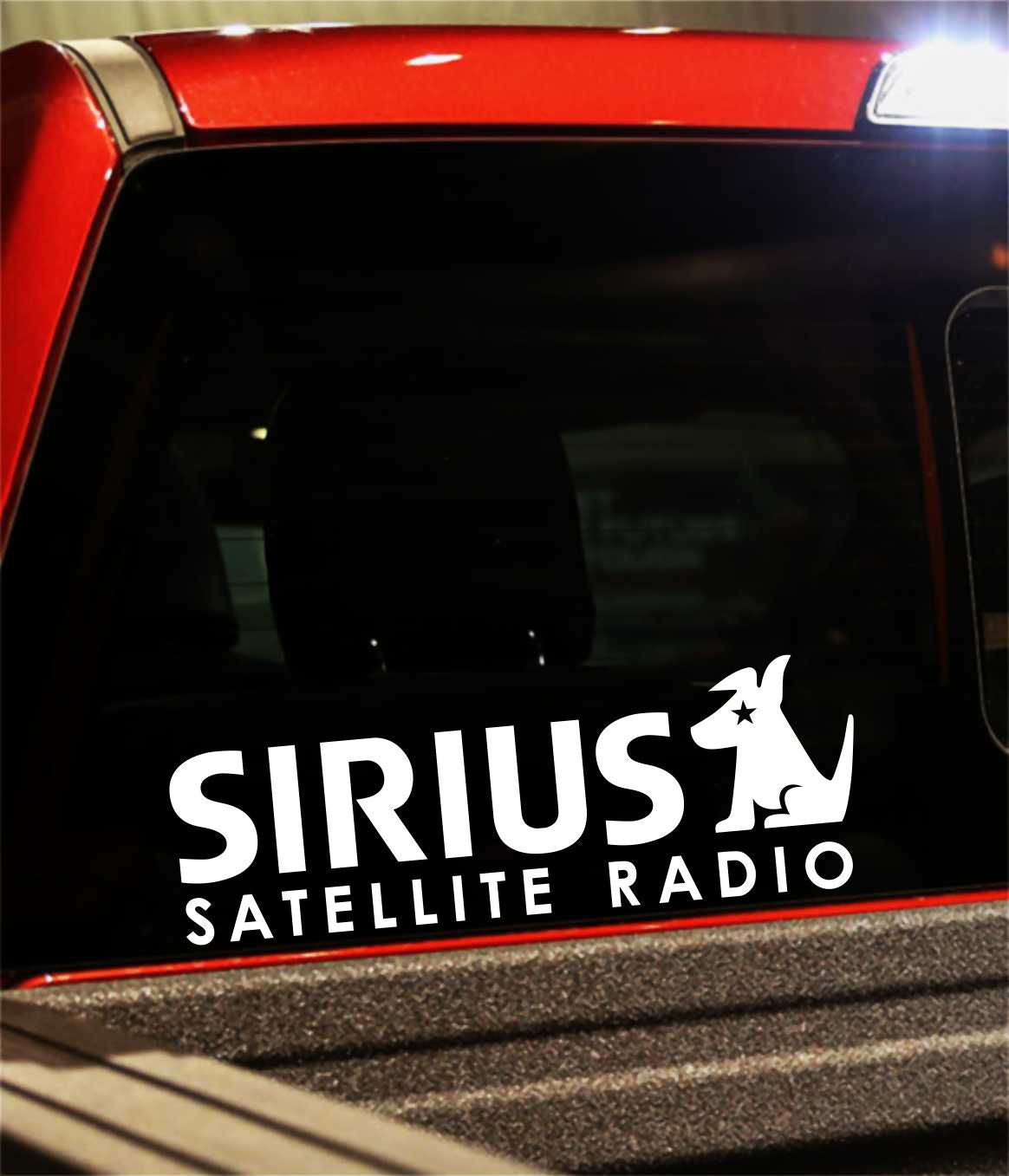 Sirius decal, sticker, audio decal