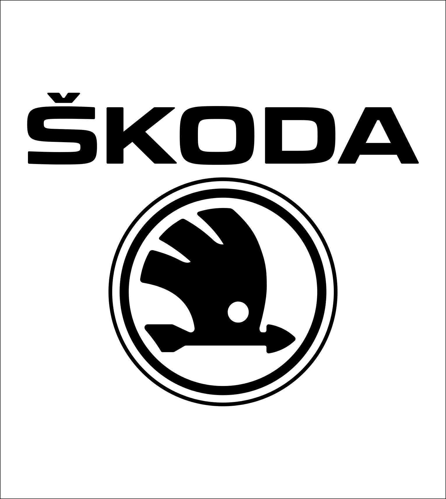 Skoda decal, sticker, car decal