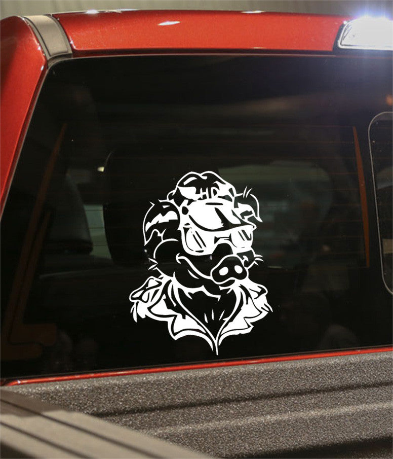 skull 13 skull biker decal - North 49 Decals