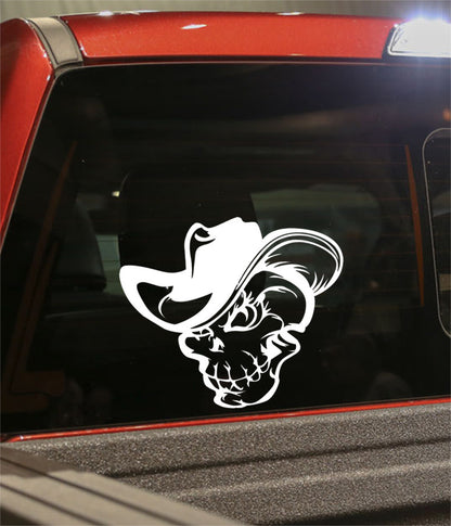 skull 32 skull biker decal - North 49 Decals