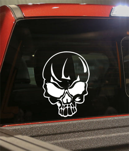 skull 34 skull biker decal - North 49 Decals