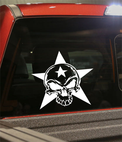 skull 35 skull biker decal - North 49 Decals