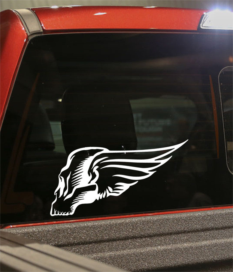 skull 37 skull biker decal - North 49 Decals