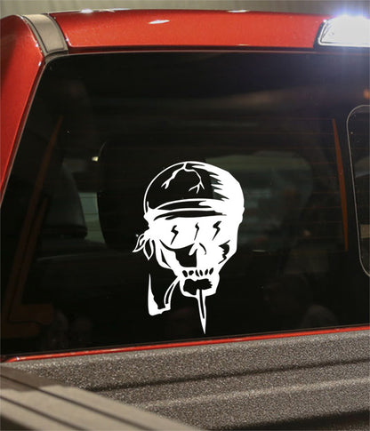 skull 38 skull biker decal - North 49 Decals