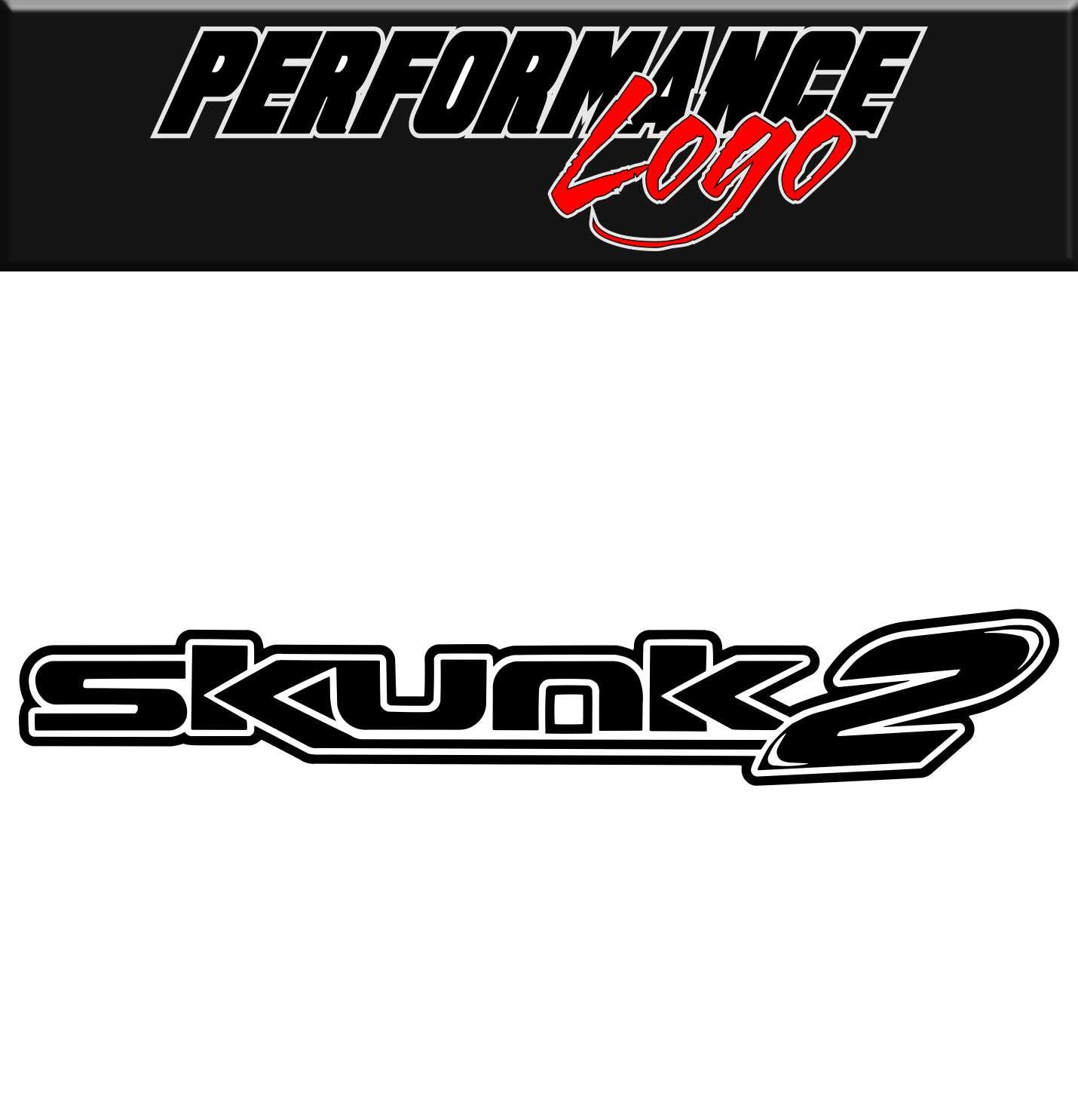 Skunk 2 decal, performance decal, sticker