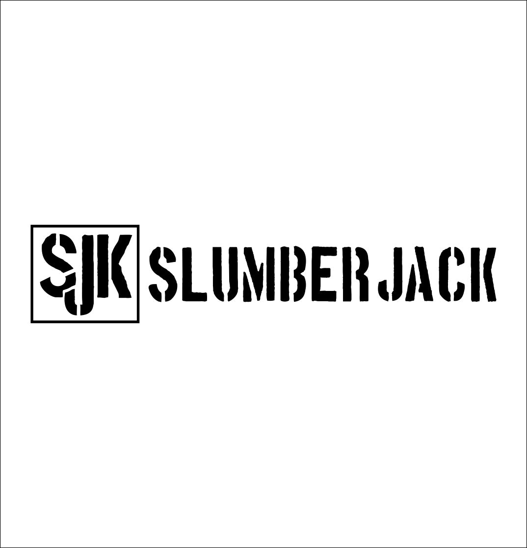 slumberjack decal, car decal sticker