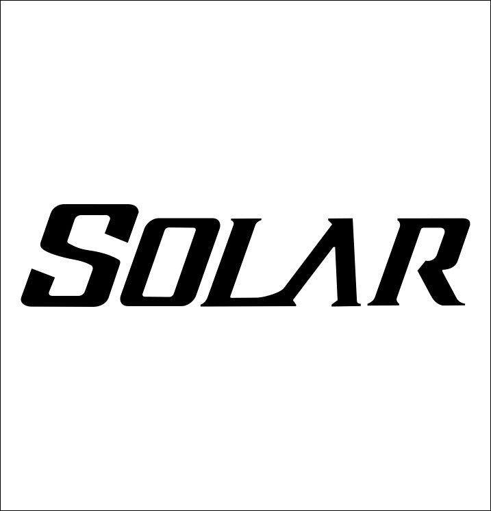 Solar Guitars decal, music instrument decal, car decal sticker