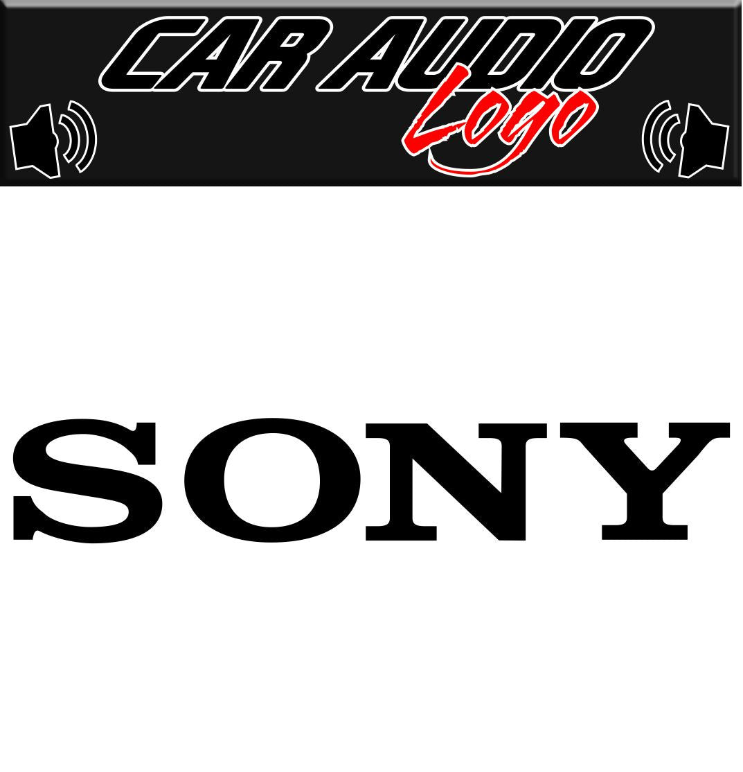 sony car audio decal - North 49 Decals