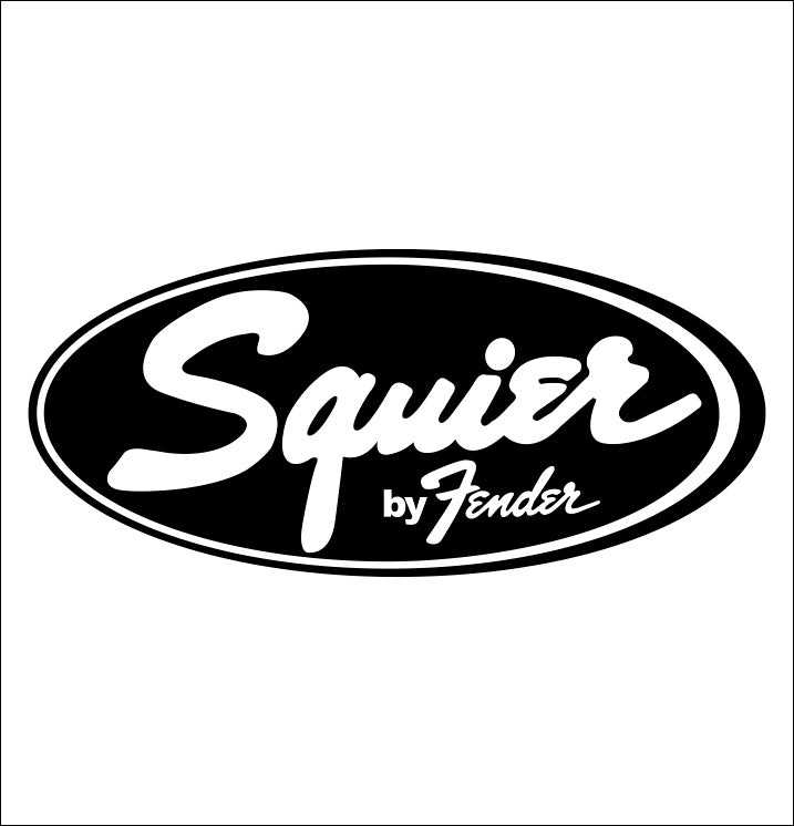 Squier decal, music instrument decal, car decal sticker