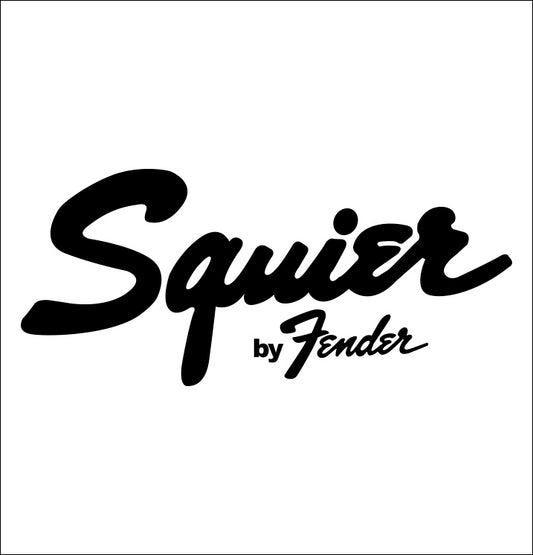 Squier decal, music instrument decal, car decal sticker