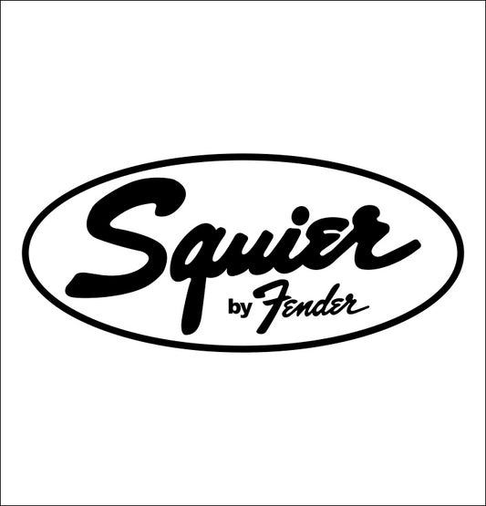 Squier decal, music instrument decal, car decal sticker